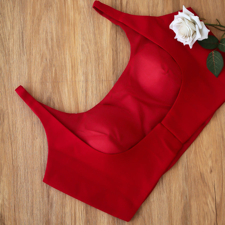 Red Achla Sleeveless Blouse