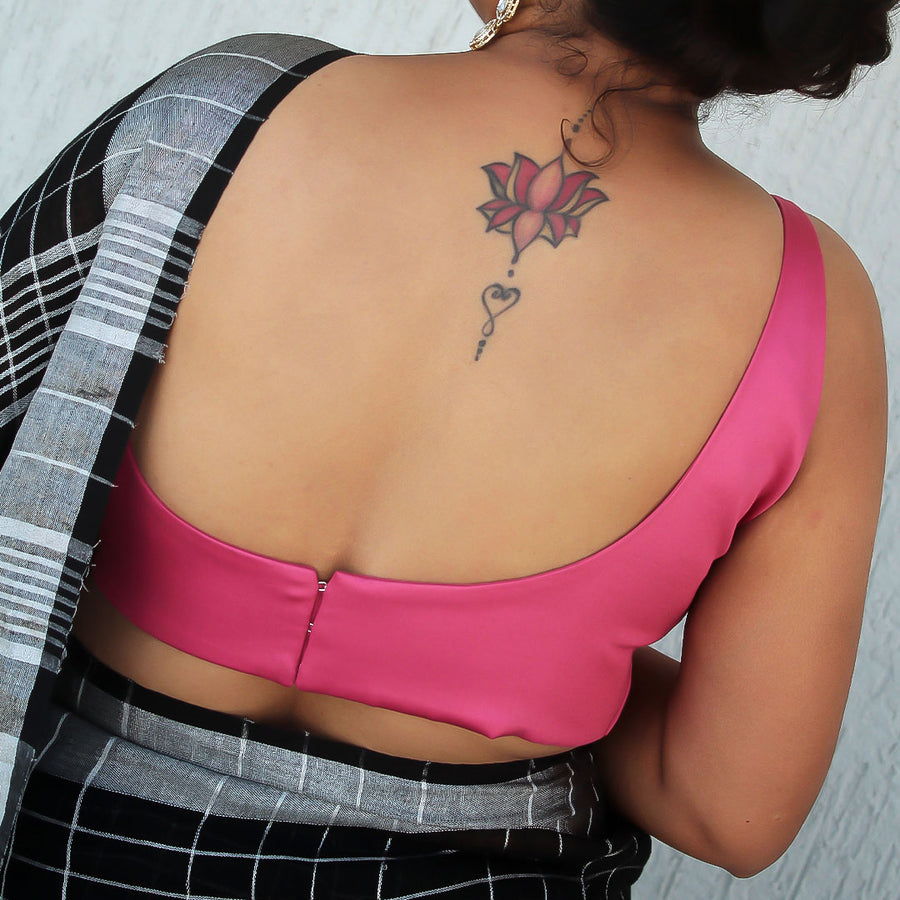 Old rose Achla Sleeveless Blouse