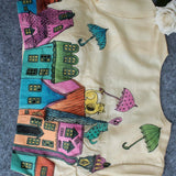 Building Hand Painted Silk Blouse