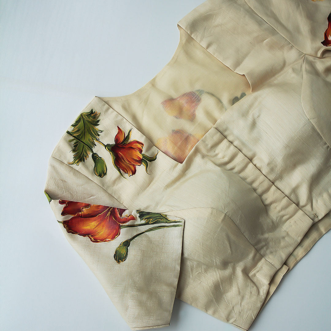 Poppy Hand Painted Blouse