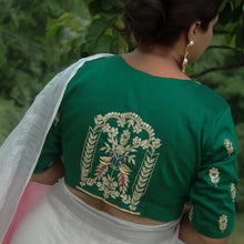 Jaipuri Green Gota Patti Blouse