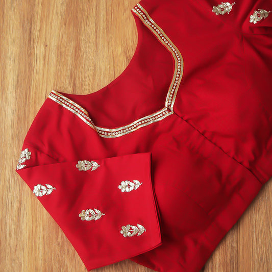 Jaipuri Red Gota Patti Blouse
