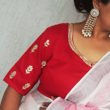 Jaipuri Red Gota Patti Blouse