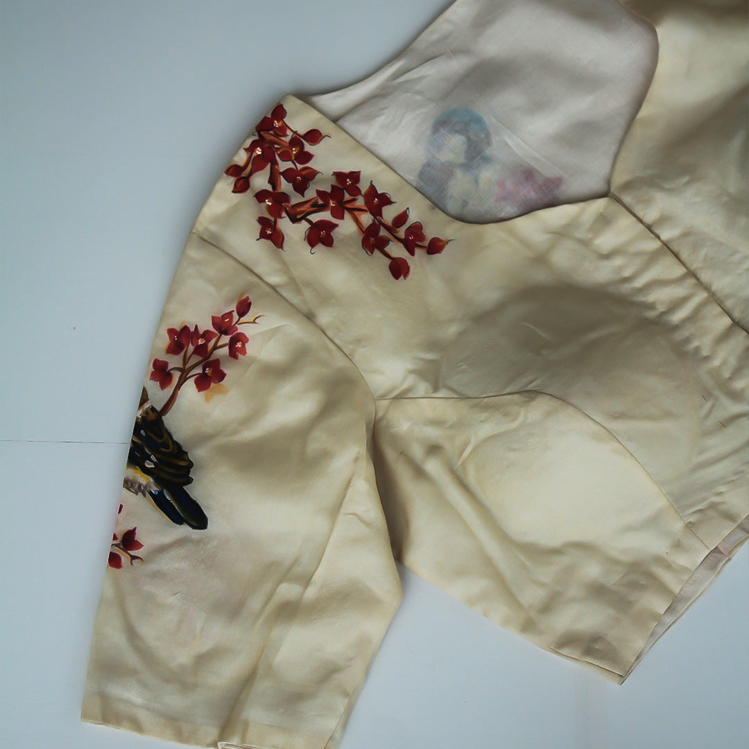 Sparrow Bugambilia Hand Painted Blouse