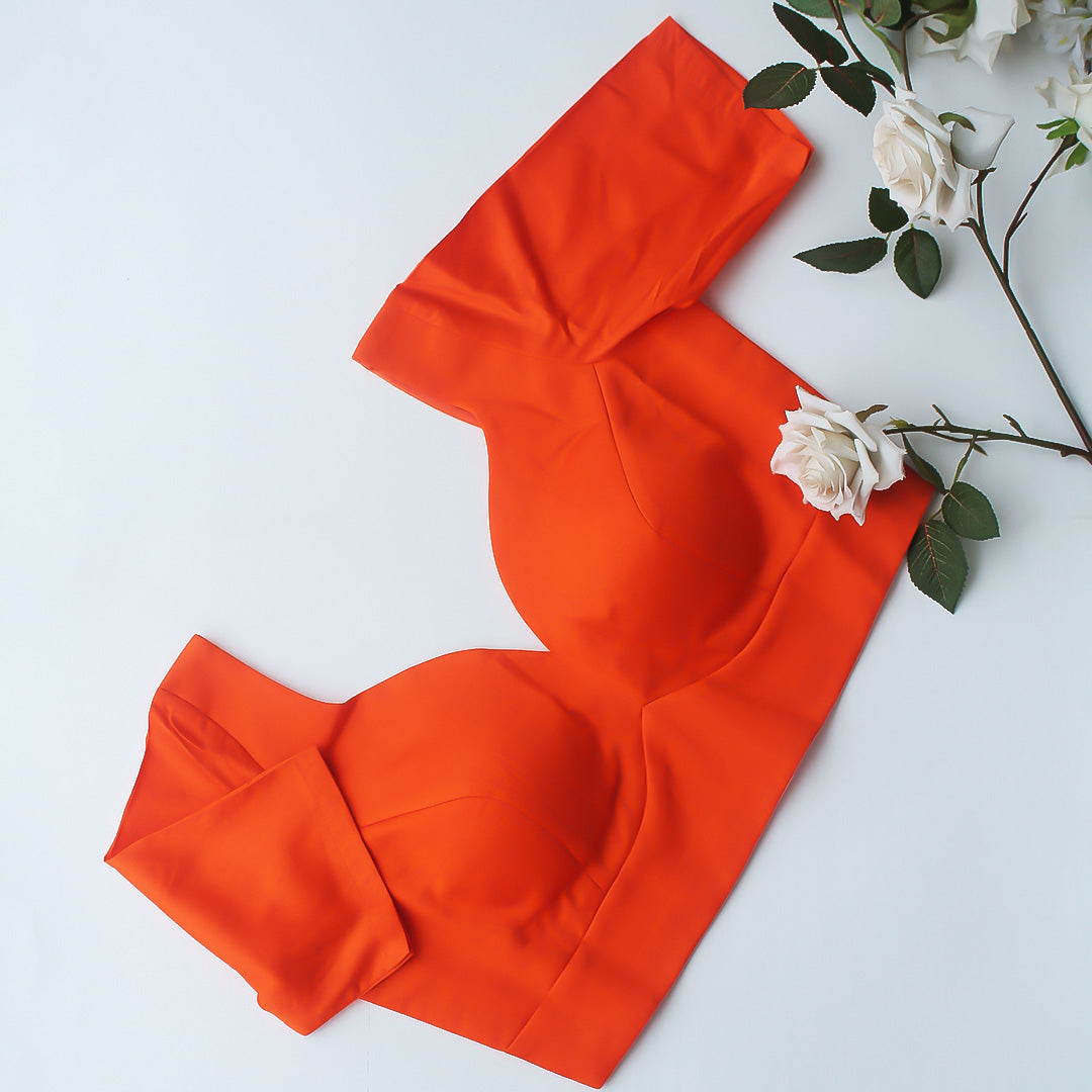 Eve Orange Sleeves Blouse