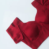 Eve Maroon Sleeves Blouse