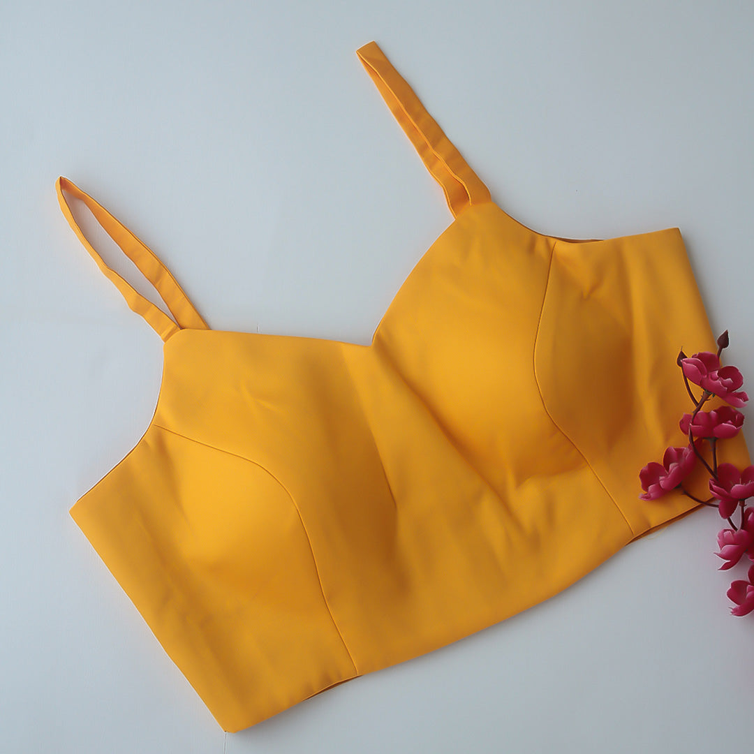 Yellow Spaghetti Blouse