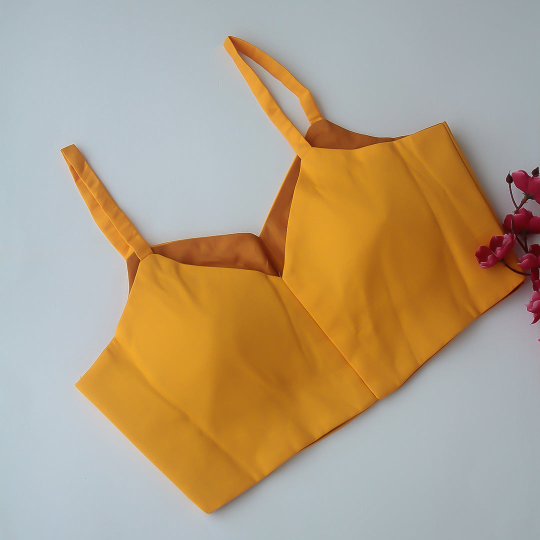 Yellow Spaghetti Blouse
