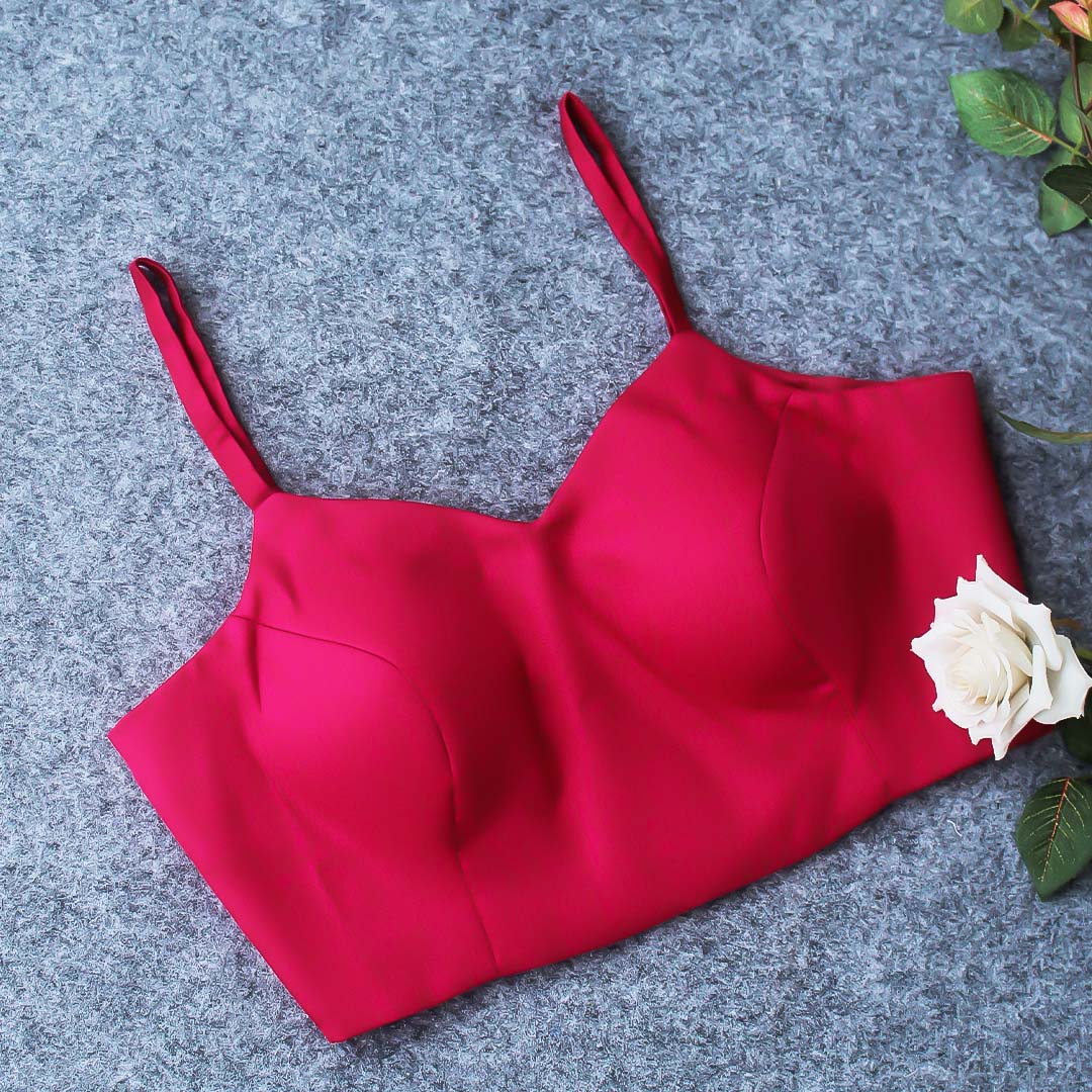 Fuchsia Pink Spaghetti Blouse