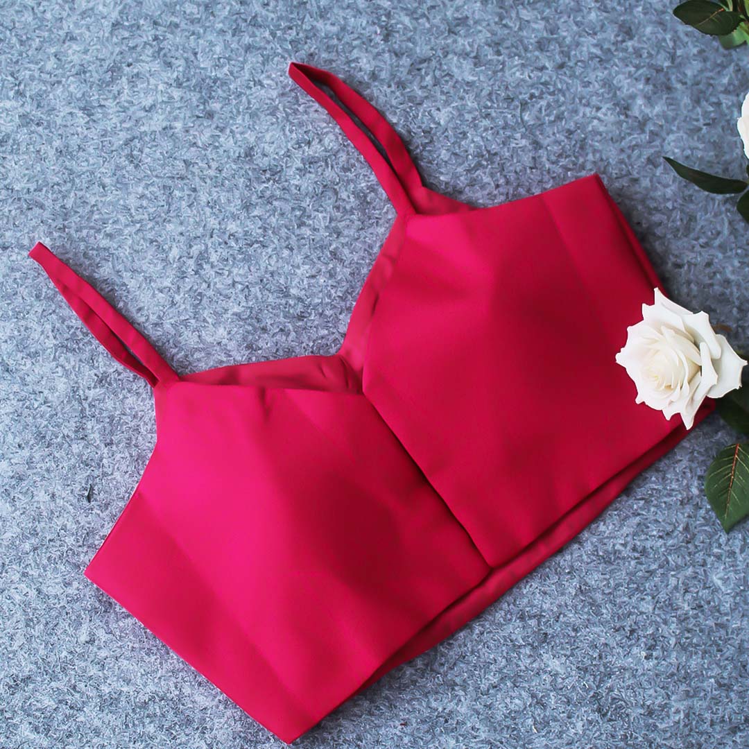 Fuchsia Pink Spaghetti Blouse