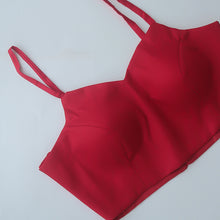 Red Spaghetti Strap Blouse