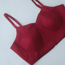 Maroon Spaghetti Blouse