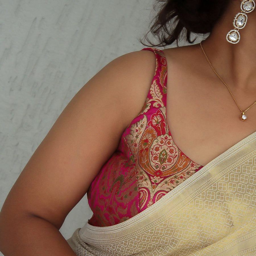 Rani Pink Meenakari Blouse