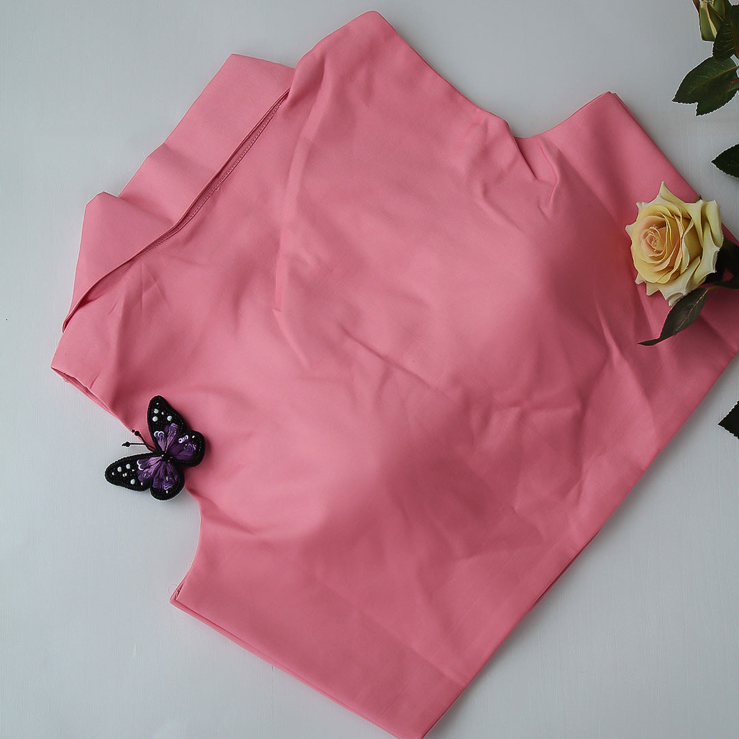Pink Shirt Collar Blouse