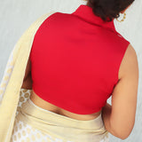 Red Shirt Collars Blouse 10