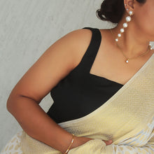 Inara Black Square Neck Blouse