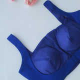 Inara Blue Square Neck Blouse