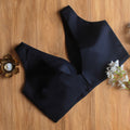 Navy Blue Sleeveless Blouse