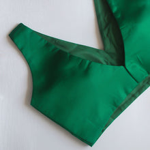 V-Neck Green Sleeveless Blouse