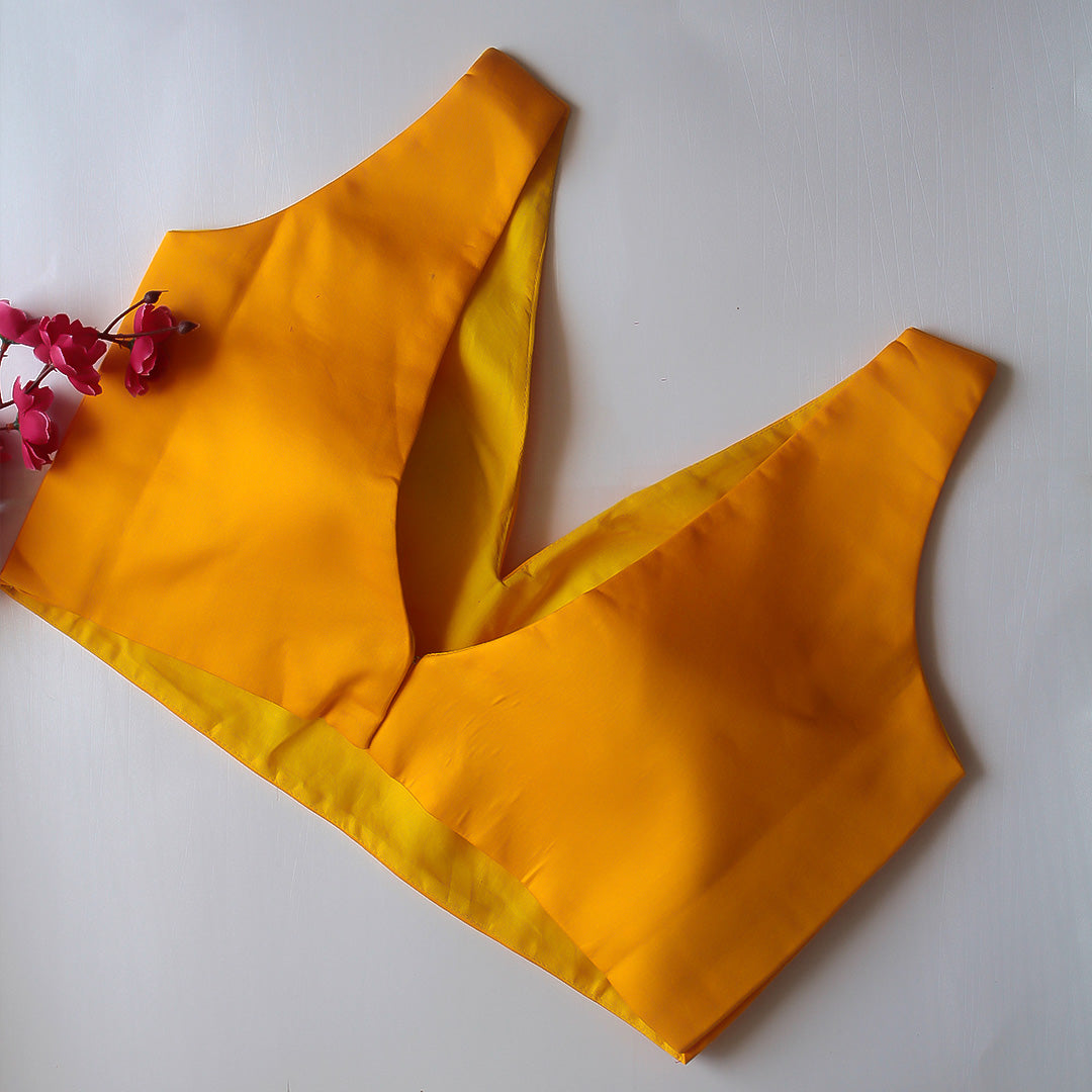 Ishita Yellow Sleeveless Blouse