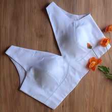 White V-Neck Sleeveless Blouse