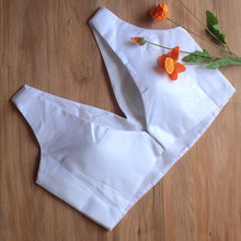 White V-Neck Sleeveless Blouse