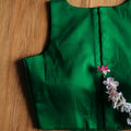 Green High Neck Blouse