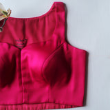 R.pink High Neck Blouse