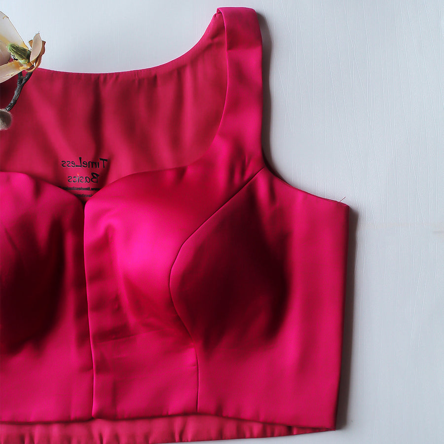 R.pink High Neck Blouse