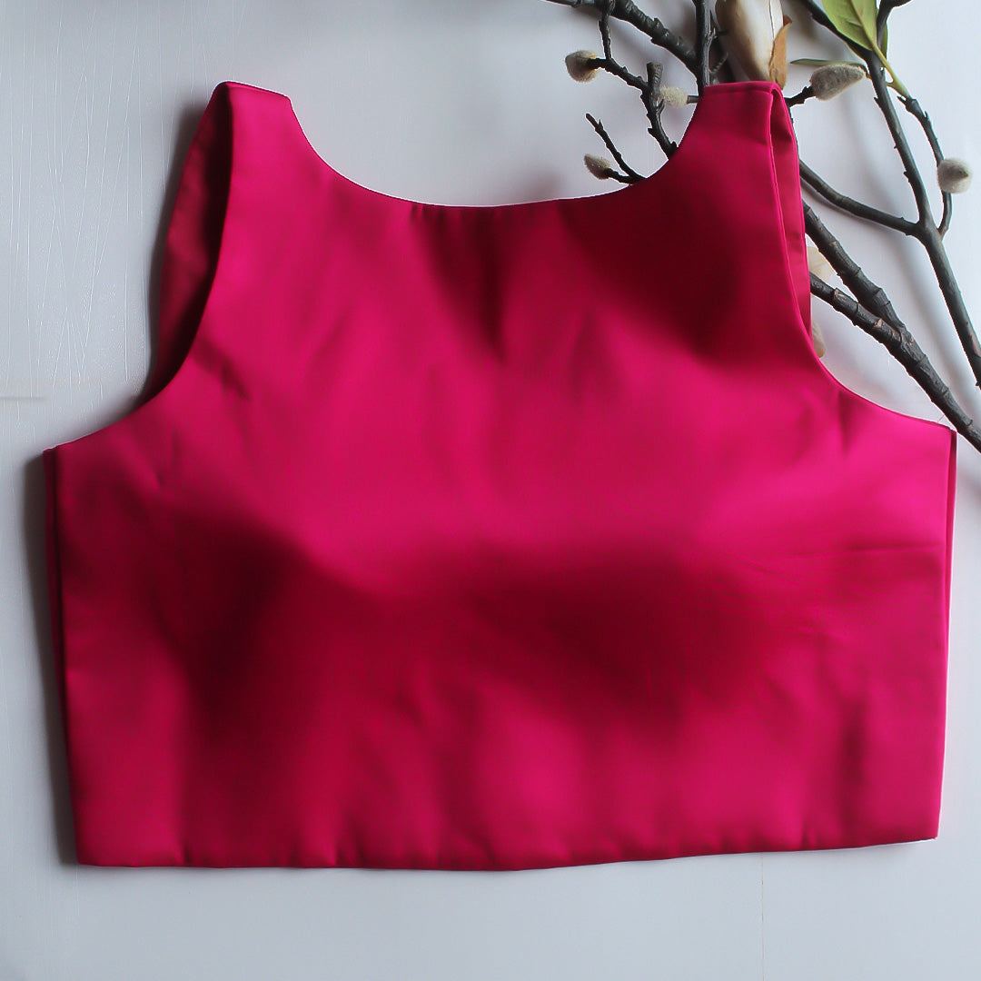 R.pink High Neck Blouse