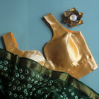 Golden Sweetheart neck Blouse