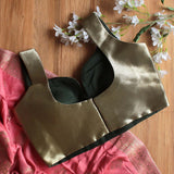 Golden Green Sleeveless Blouse