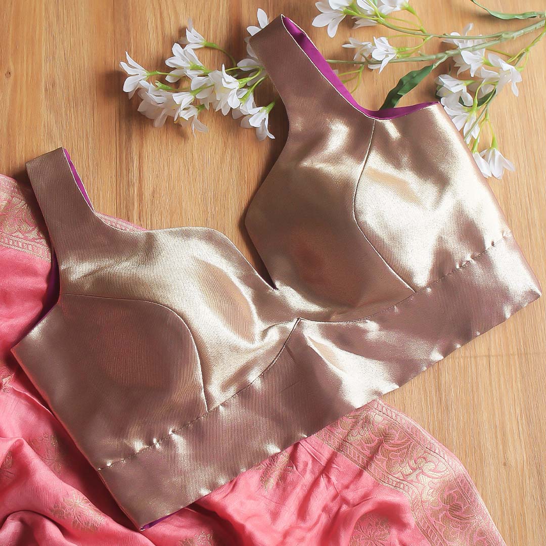 Golden Wine Sleeveless Blouse