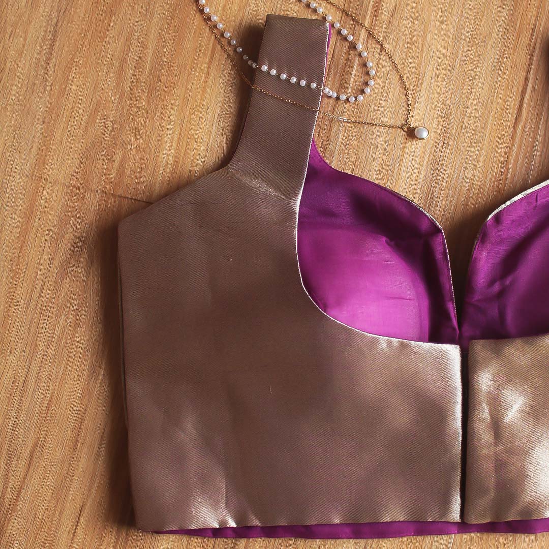 Golden Wine Sleeveless Blouse