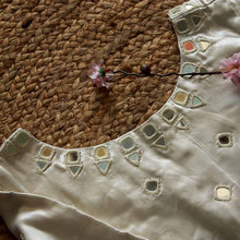 Off White  Naina Mirror Work Blouse