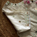 Off White  Naina Mirror Work Blouse