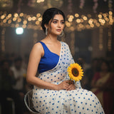 Royal Blue Sleeveless Blouse