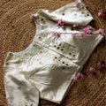 Off White  Naina Mirror Work Blouse