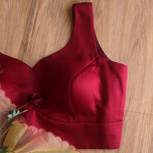Maroon Sleeveless Blouse