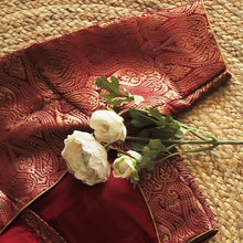Maroon Arika Brocade Blouse