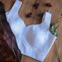 White Sleeveless Blouse