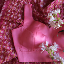 Pink V-Neck Sleeveless Blouse