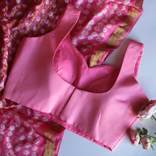 Pink V-Neck Sleeveless Blouse