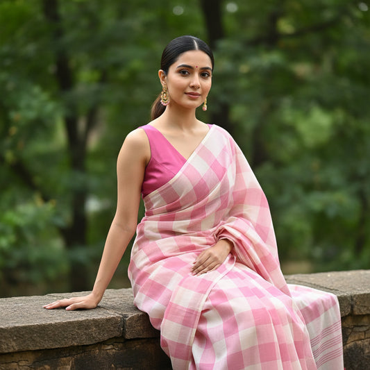 Dusty Pink V-Neck Sleeveless Blouse