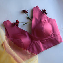 Dusty Pink V-Neck Blouse