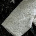 White Chikankari  Beads work Blouse