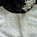White Chikankari  Beads work Blouse