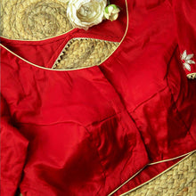 Red Dristi Gota Patti Blouse