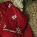 Red Dristi Gota Patti Blouse