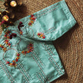 Sea Green Mia Embroidery Blouse